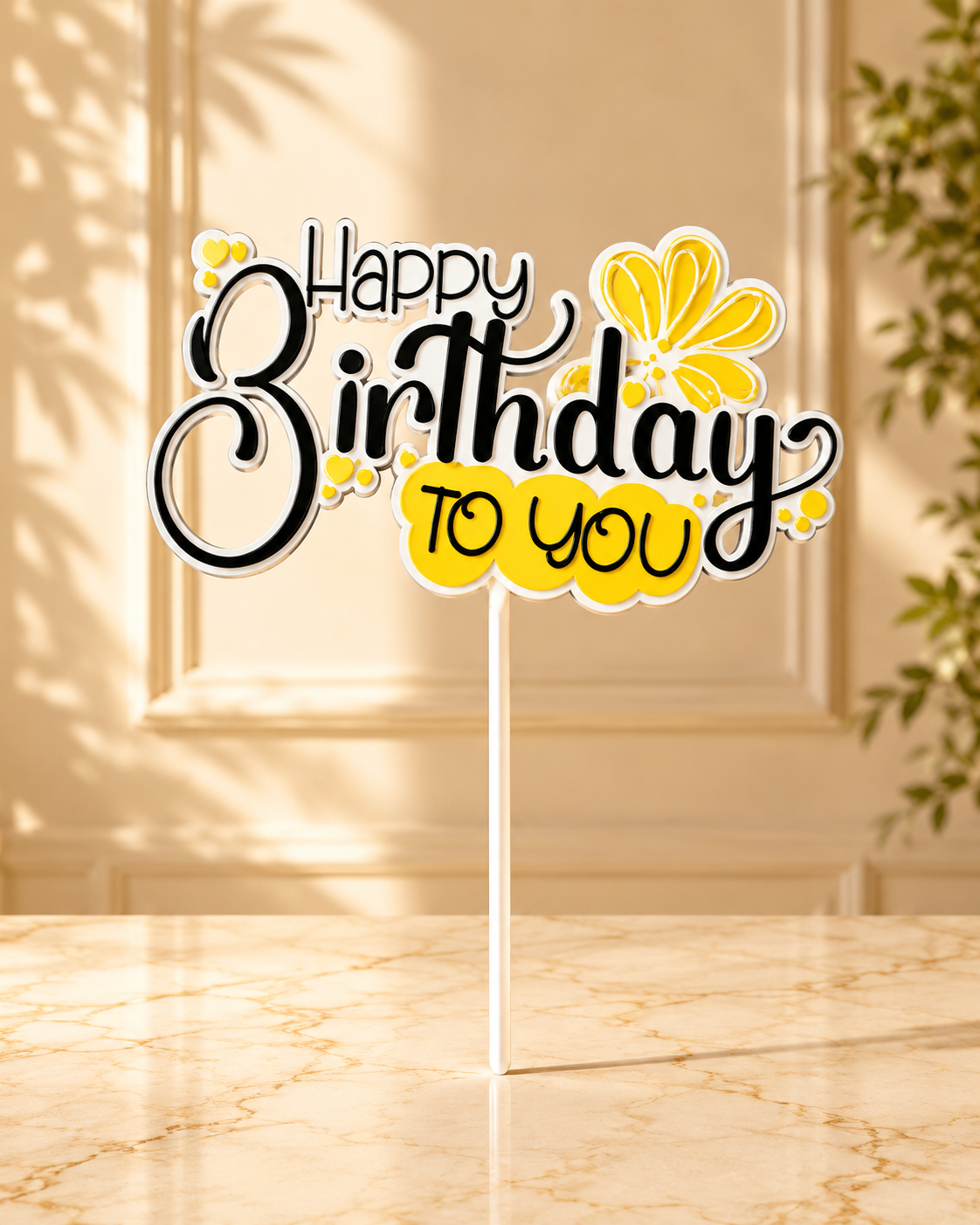 Happy Birthday Cake Topper