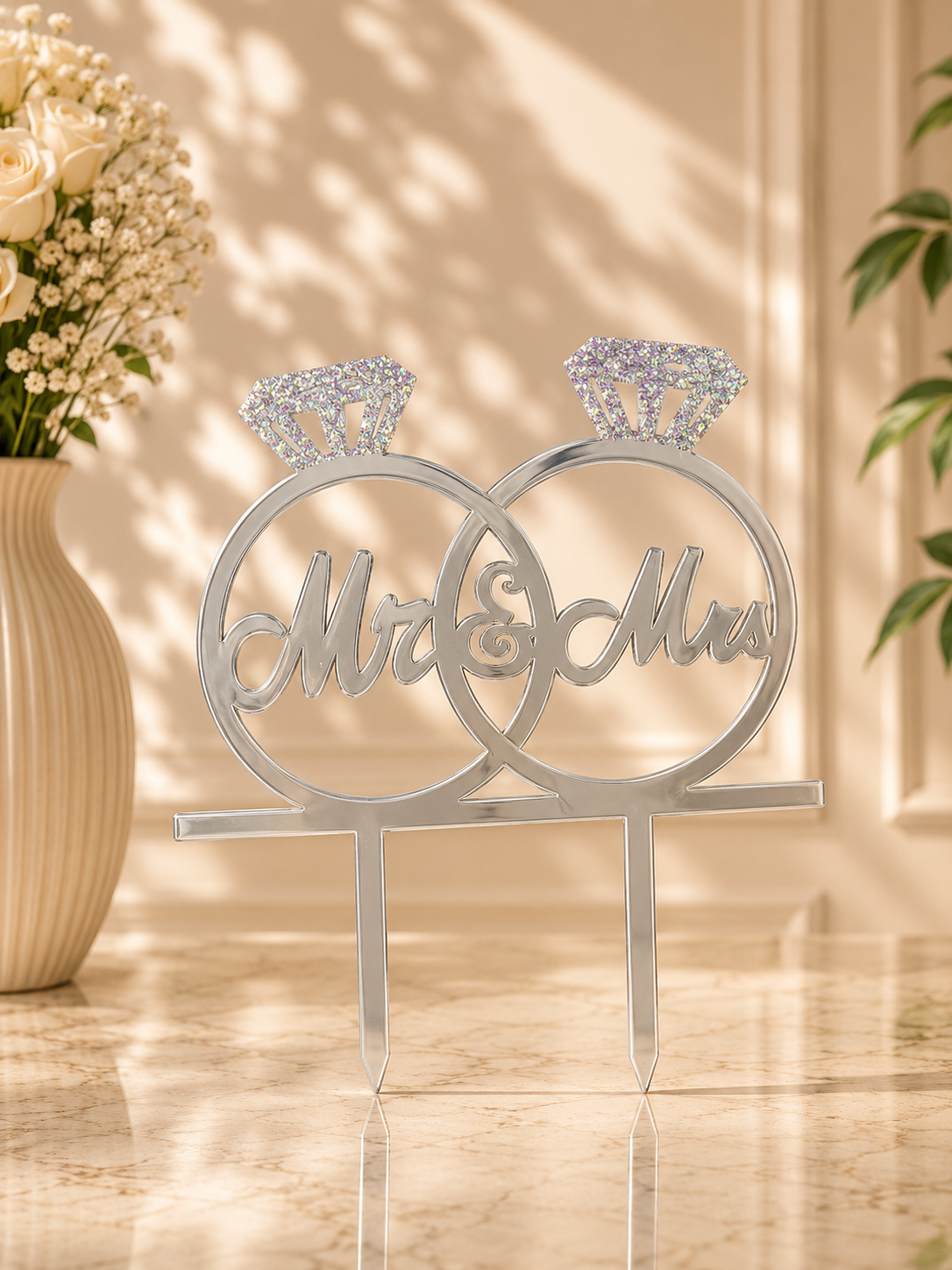 Mr & Mrs Script Add-On Balloon