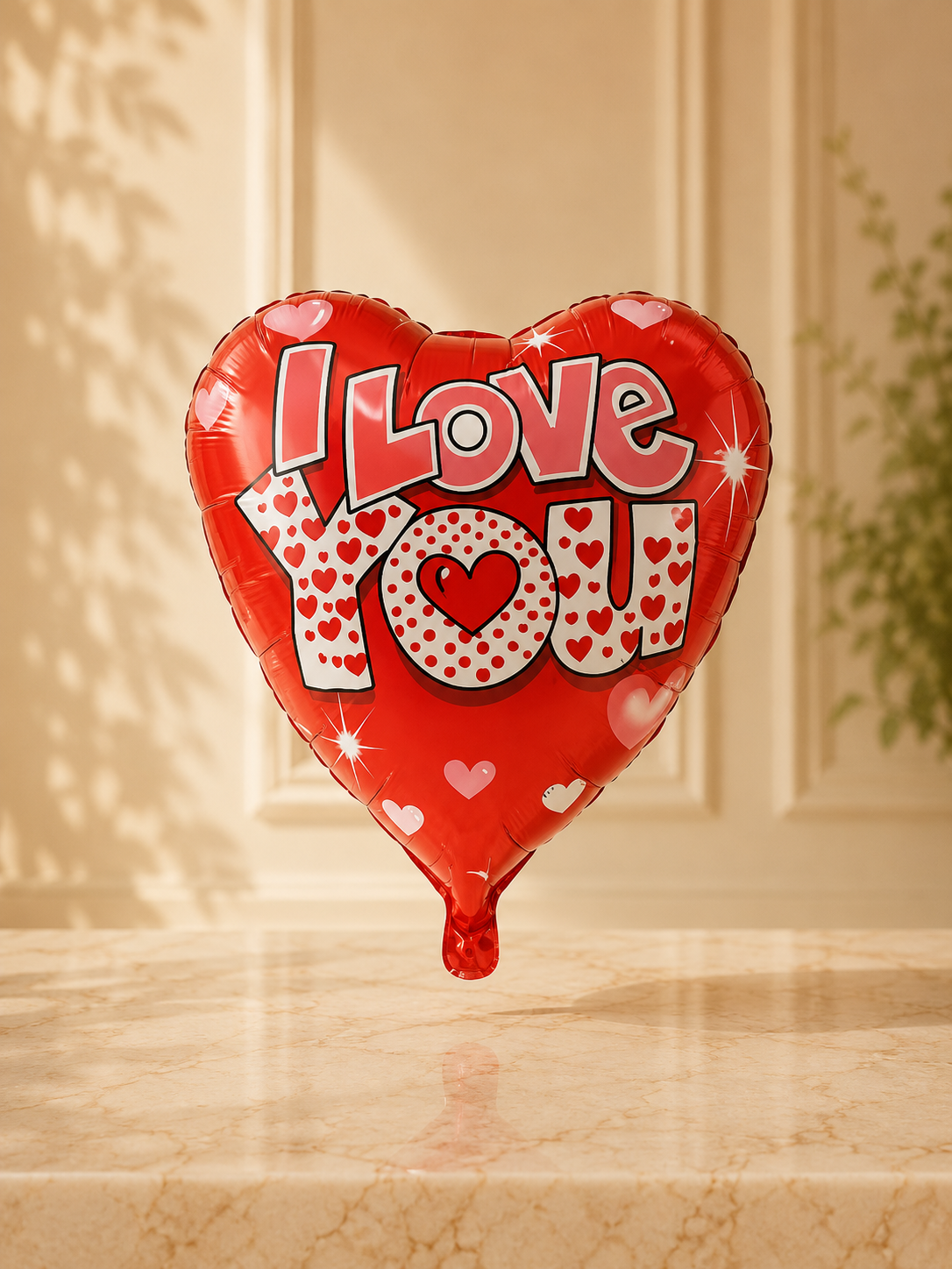 I Love You Heart Foil Balloon