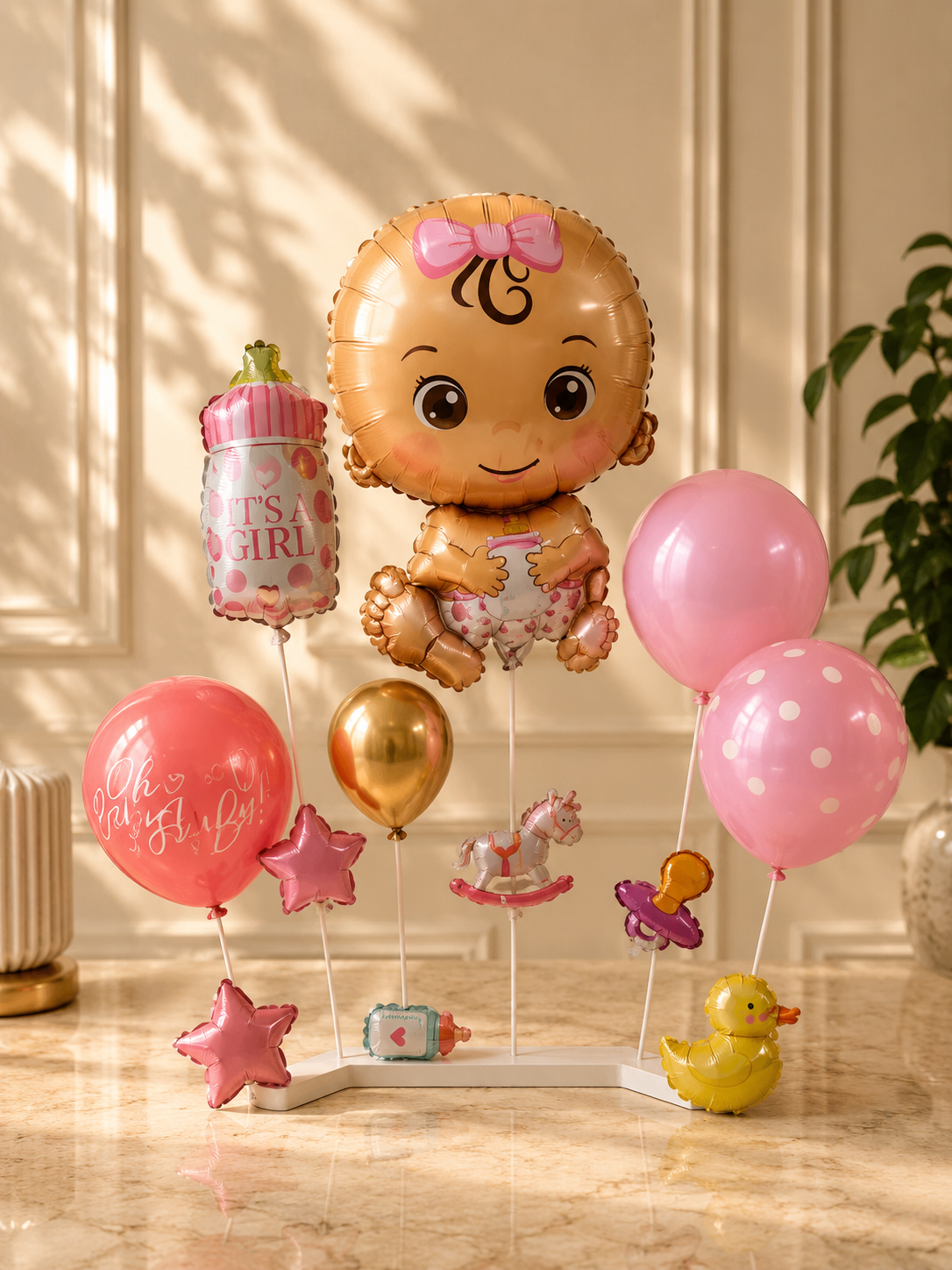Large Baby Girl Set with Stand