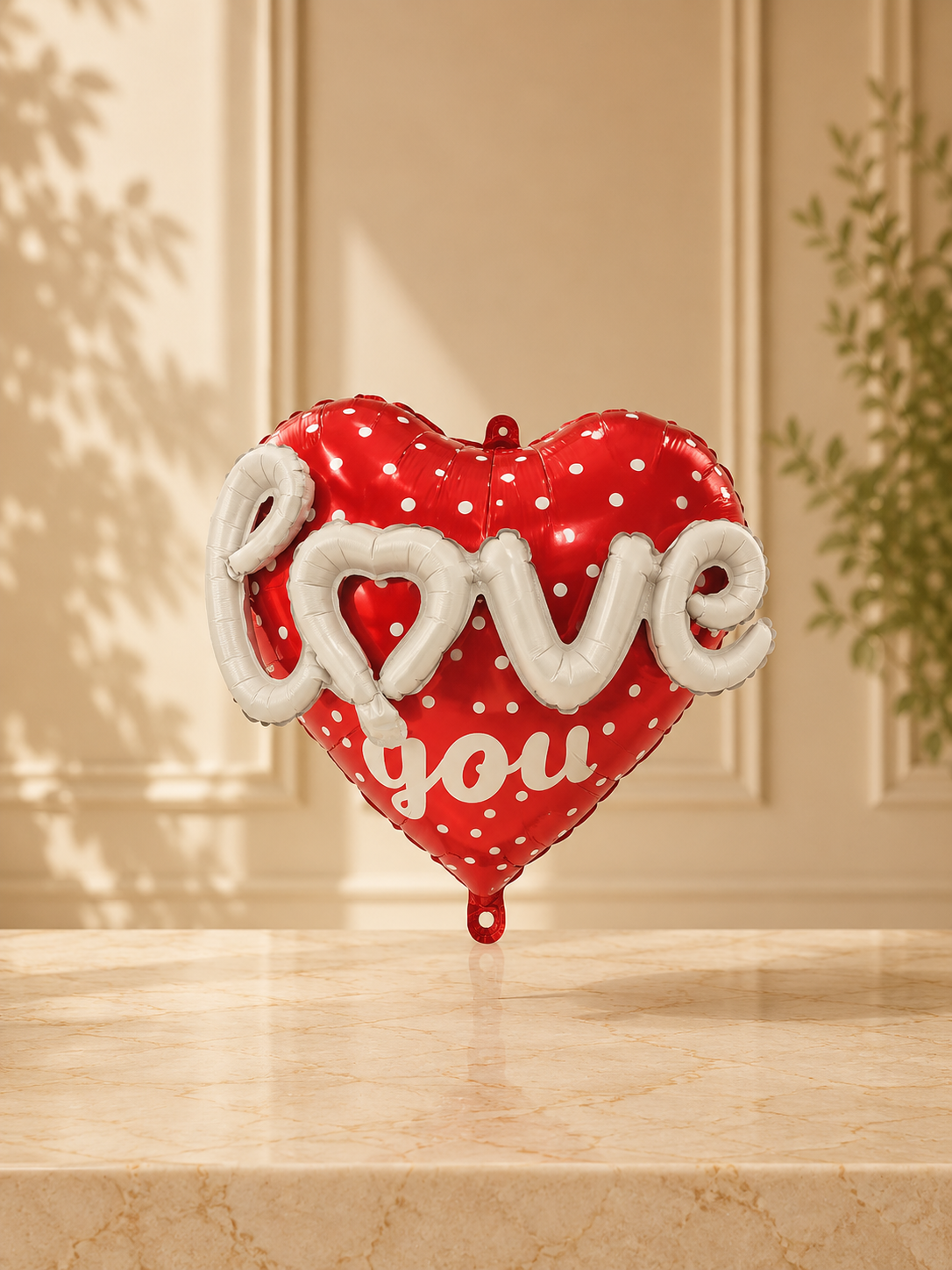 Love You Heart Foil Balloon