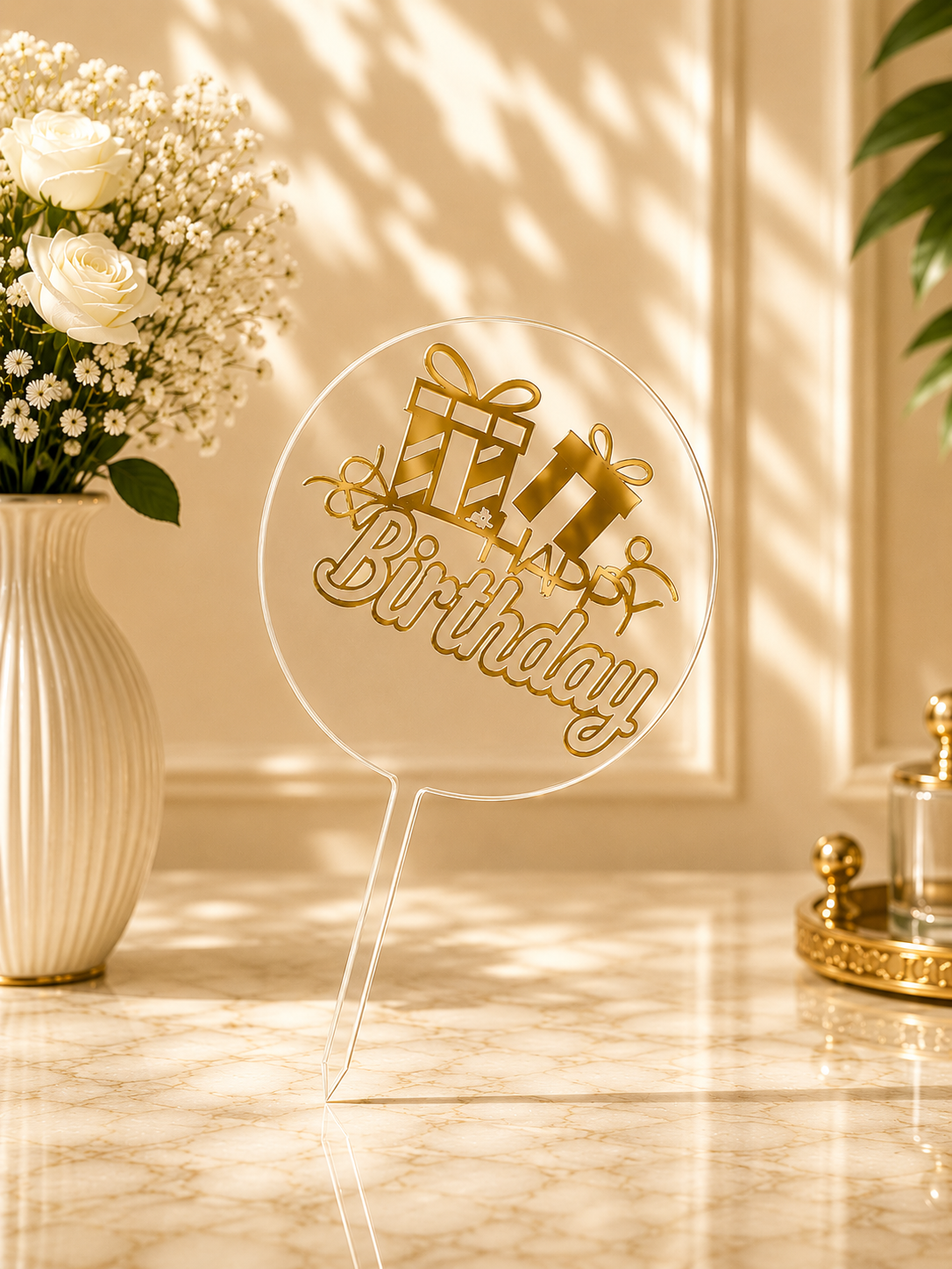 Happy Birthday Add-On Balloon – Cursive