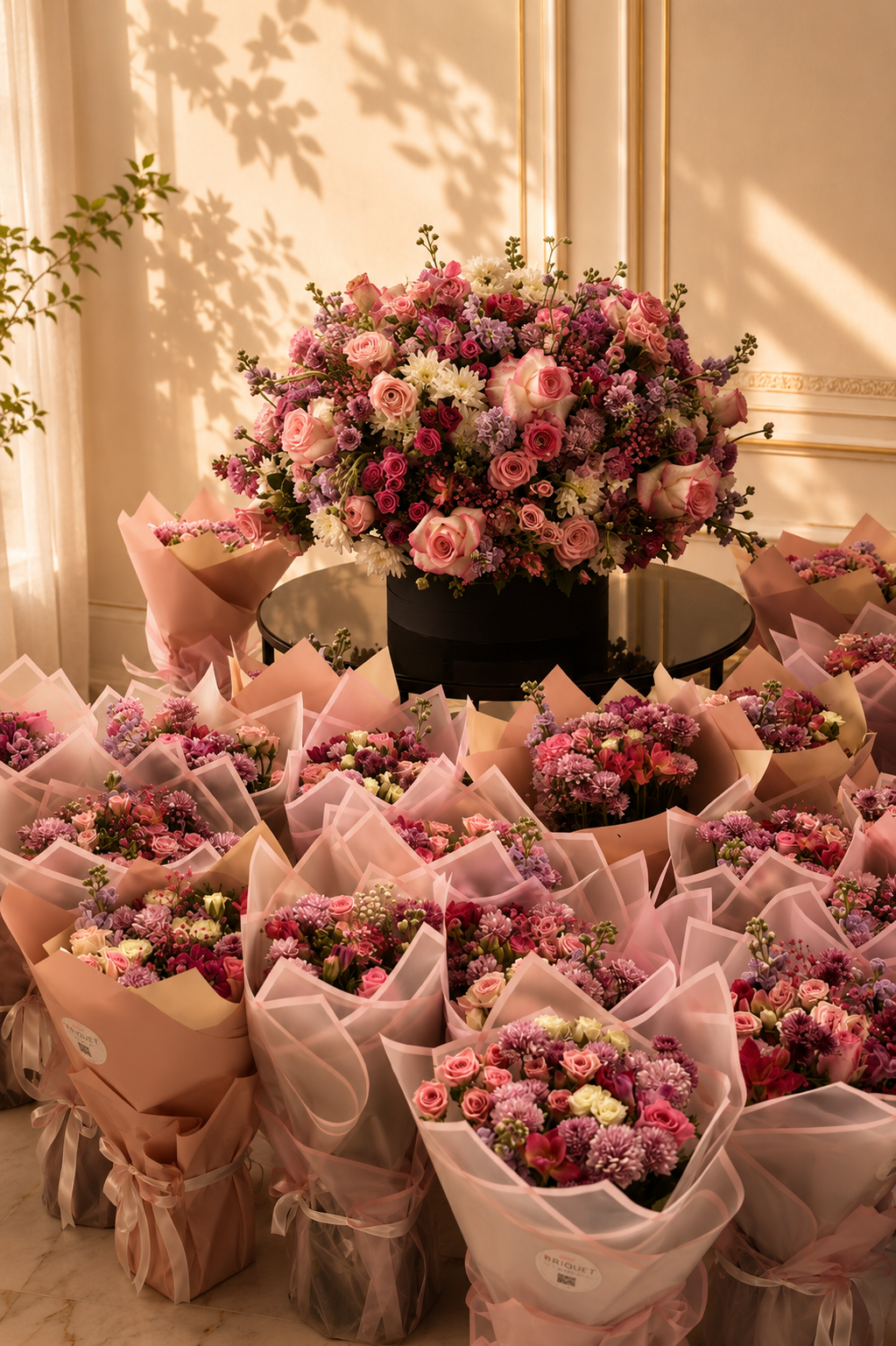 Pink Bouquets Collection Display