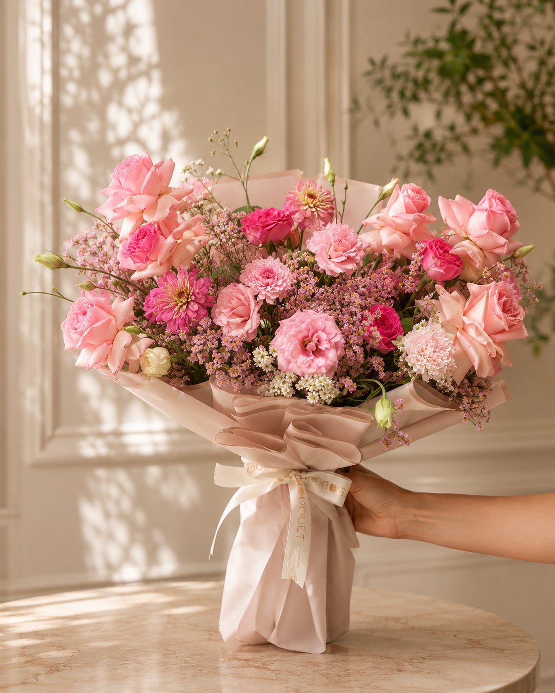 Pink Carnations Bouquet