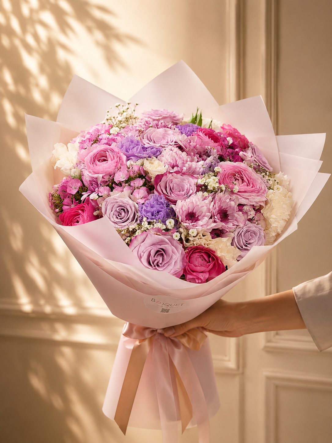 Pink Purple Roses Bouquet